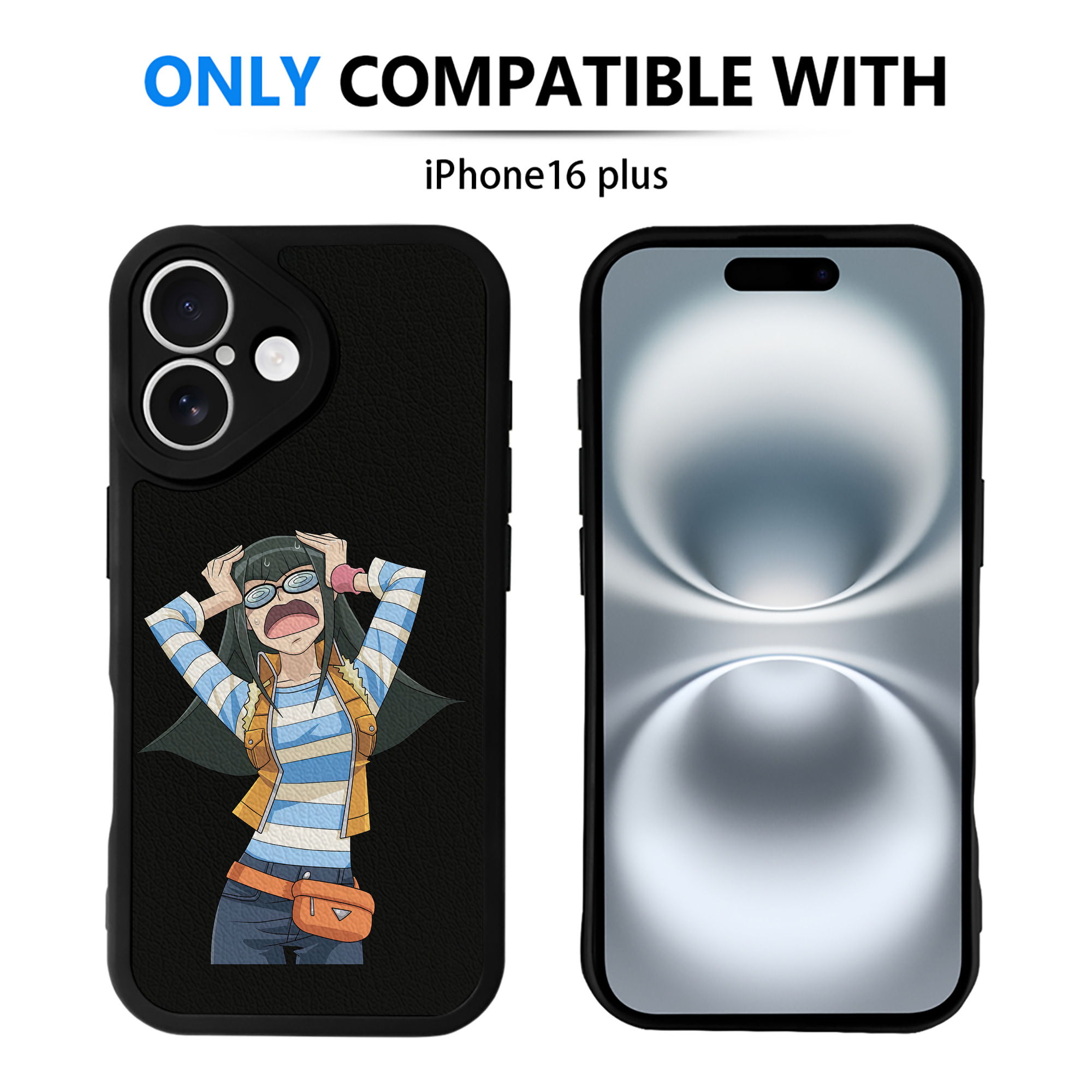（画像用） 遊☆戯☆王 Yu-Gi-Oh! 【iPhone 16シリーズ対応】シリコンスマホケース（レザー調） 材質：シリコン
